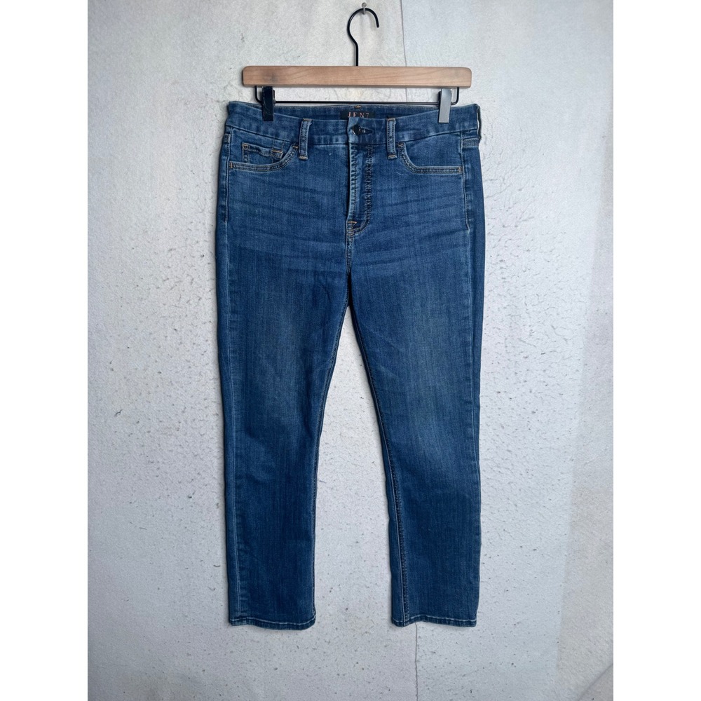 Jen7 by 7 For All Mankind Ankle Straight Jeans Blue Medium Wash Size 6 8066